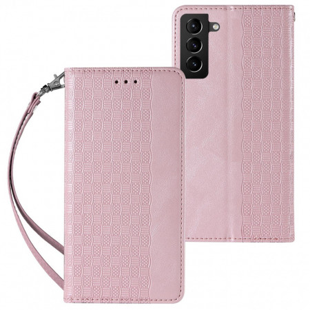 Калъф тип книга с връзка Magnet Strap - Samsung Galaxy S22 Plus 5G розов
