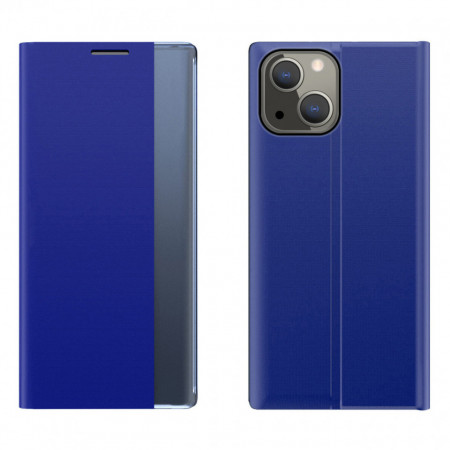 Калъф тип книга New Sleep - iPhone 13 mini син