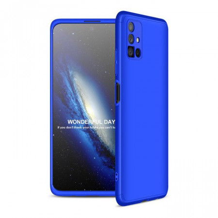 Калъф 360° GKK Full Body Cover (без стъклен протектор) - Samsung Galaxy M51 син
