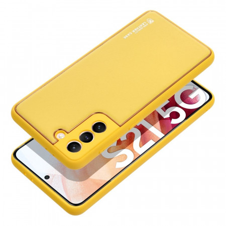 Кожен гръб FORCELL Leather - Samsung Galaxy A34 5G жълт