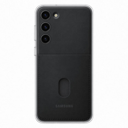 Оригинален гръб със сменяема пластина с джоб за карта SAMSUNG Frame (EF-MS916CBEGWW) - Samsung Galaxy S23+ черен
