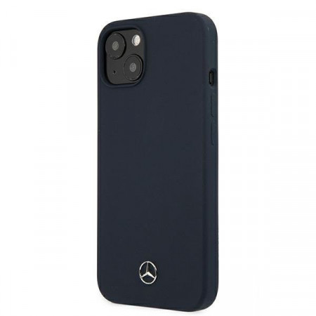 Оригинален твърд гръб MERCEDES Silicone MEHCP13SSILNA - iPhone 13 mini тъмносин