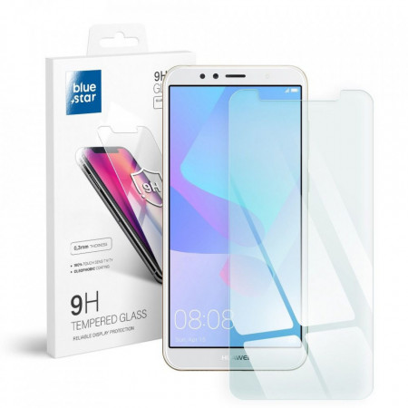 Плосък закален стъклен протектор BLUE STAR - Huawei Y6 2018