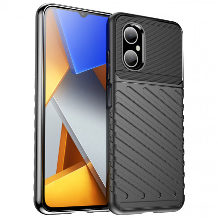 Подсилен гръб Thunder - Xiaomi Note 11E / Poco M4 5G / Redmi 10 5G черен