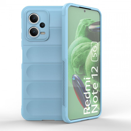 Подсилен гъвкав гръб Magic Shield - Xiaomi Poco X5 / Redmi Note 12 светлосин