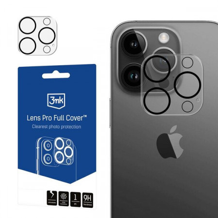 Подсилен протектор за камера с пълно покритие 3mk Lens Pro Full Cover - iPhone 12 Pro Max