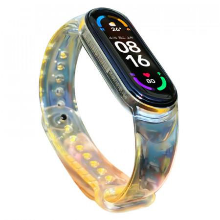 Силиконова каишка за часовник - Xiaomi Mi Band 5 / Band 6 жълт