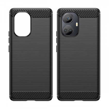 Силиконов гръб Carbon - Realme 10 Pro Plus черен