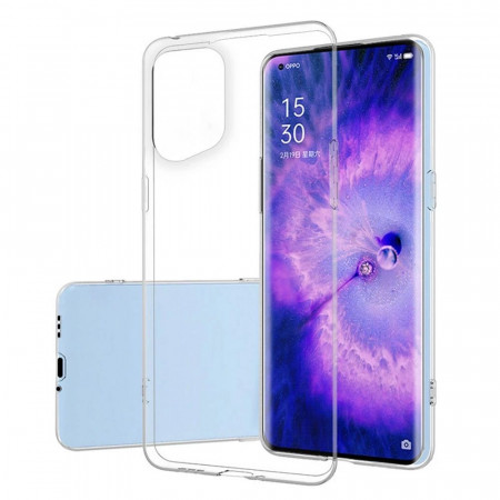 Тънък силиконов гръб 0.5mm - Oppo Find X5 Pro прозрачен