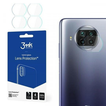 4 бр. гъвкав протектор за камера 3mk Lens Protection - Xiaomi Mi 10T Lite 5G прозрачен