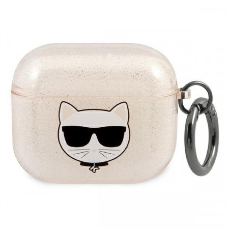 Karl Lagerfeld KLA3UCHGD AirPods 3 cover златензлатен Glitter Choupette златен