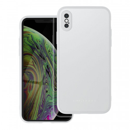 Roar Matte Glass Case - for iPhone XS steel