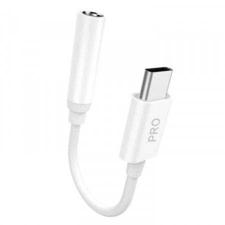 Адаптер за слушалки DUDAO USB Type C към мини жак 3.5mm (L16CPro) бял
