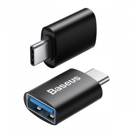 Адаптер BASEUS Ingenuity Series USB Type C към USB Type A 3.2 Gen 1 (ZJJQ000001) черен