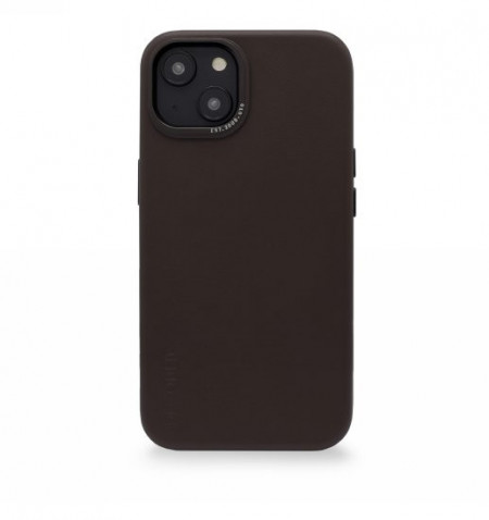 Гръб от еко кожа DECODED Leather MagSafe - iPhone 14 Plus кафяв