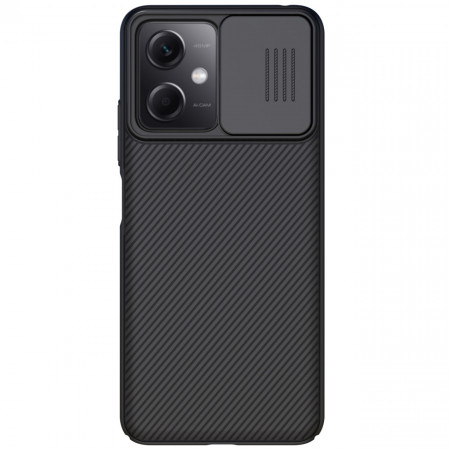 Гръб с подвижно покритие за камерата NILLKIN CamShield - Xiaomi Poco X5 / Redmi Note 12 5G черен