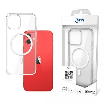 Гръб 3MK MagCase - iPhone 12 mini прозрачен