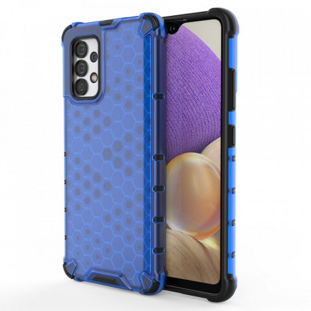 Гръб Honeycomb Armor със силиконов бъмпер - Samsung Galaxy A03s син