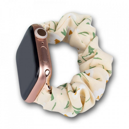 Еластична текстилна каишка - Apple Watch 45mm Series 7 / 44mm SE / 44mm Series 6 / 44mm Series 5 / 44mm Series 4 / 42mm Series 3 / 42mm Series 2 жълт
