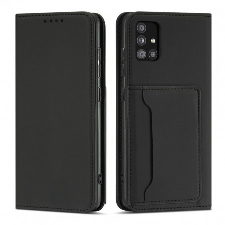 Калъф тип книга с външен джоб Magnet Card - Samsung Galaxy A52 / A52 5G / A52s 5G черен