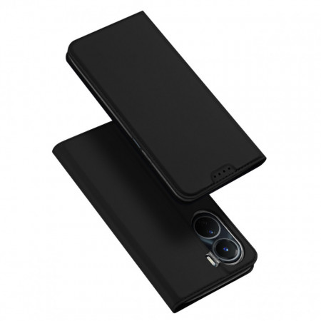 Калъф тип книга DUX DUCIS Skin Pro - Vivo Y16 / Y02s черен