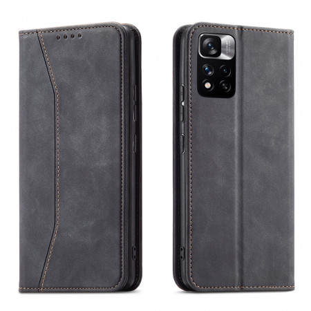 Калъф тип книга Magnet Fancy - Xiaomi Redmi Note 11 Pro / 11 Pro 5G / 11E Pro черен