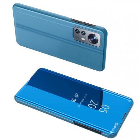 Огледален калъф тип книга Clear View - Xiaomi 12 Lite син