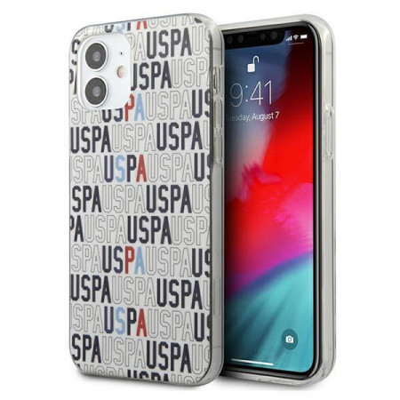 Оригинален гръб US POLO Logo Mania USHCP12SPCUSPA6 - iPhone 12 mini бял