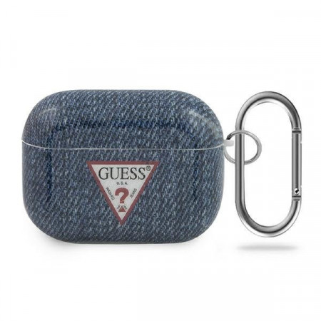Оригинален калъф за слушалки GUESS Jeans GUACAPTPUJULDB - AirPods Pro сив / тъмносин