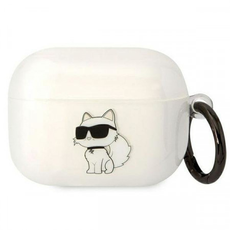 Оригинален калъф за слушалки Karl LAGERFELD Ikonik Choupette KLAPHNCHTCT - AirPods Pro прозрачен