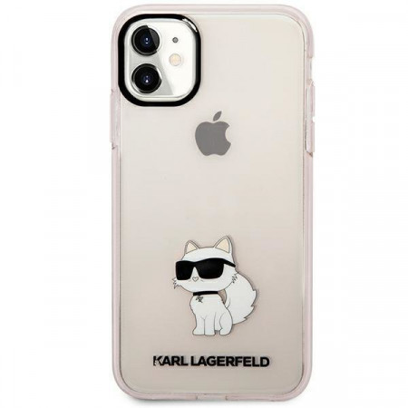 Оригинален твърд гръб KARL LAGERFELD Ikonik Choupette KLHCN61HNCHTCP - iPhone XR / 11 розов