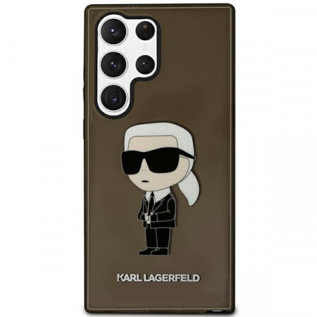 Оригинален твърд гръб KARL LAGERFELD Ikonik KARL LAGERFELD KLHCS23LHNIKTCK - Samsung Galaxy S23 Ultra черен