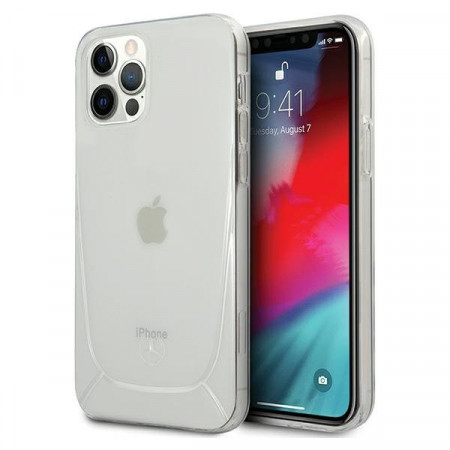 Оригинален твърд гръб MERCEDES Clear MEHCP12MARCT - iPhone 12 / 12 Pro прозрачен