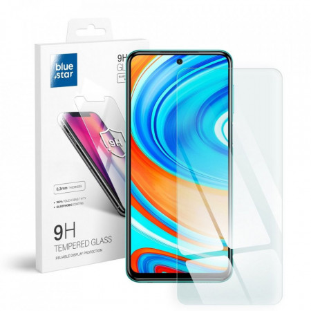 Плосък закален стъклен протектор BLUE STAR - Xiaomi Redmi Note 9 Pro / 9S / 9 Pro Max