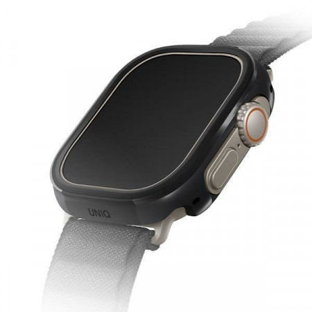 Подсилен алуминиев калъф за корпус UNIQ Valencia - Apple Watch Ultra 49mm / Ultra 2 49mm черен