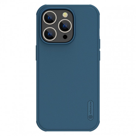 Подсилен гръб NILLKIN Super Frosted Shield Pro - iPhone 14 Pro син