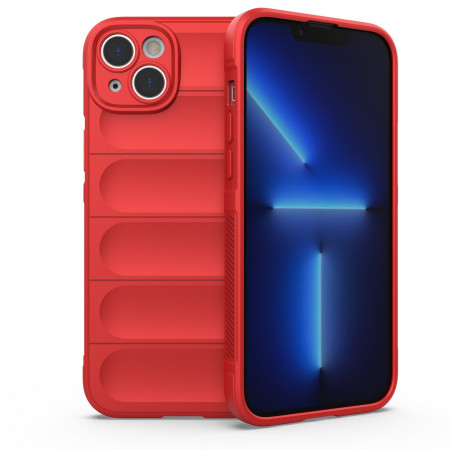 Подсилен гъвкав гръб Magic Shield - iPhone 14 Plus червен