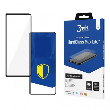 Протектор за малкия дисплей 3mk HardGlass Max Lite - Samsung Galaxy Z Fold3 5G с черна рамка