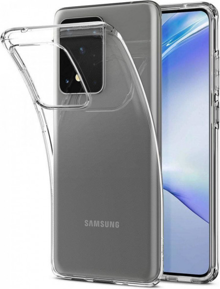 Силиконов антибактериален гръб FORCELL - Samsung Galaxy S20 Ultra / S20 Ultra 5G прозрачен