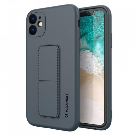 Силиконов гръб със стойка WOZINSKY Kickstand - Samsung Galaxy M31s син