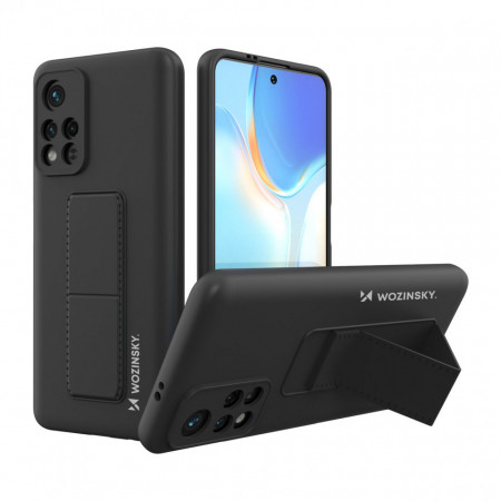 Силиконов гръб със стойка WOZINSKY Kickstand - Xiaomi Redmi Note 11 / 11S черен