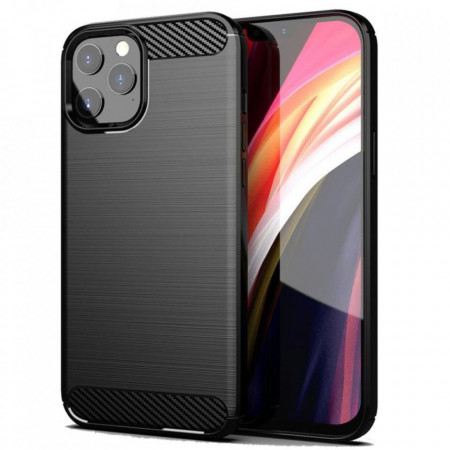 Силиконов гръб FORCELL Carbon - iPhone 11 Pro черен