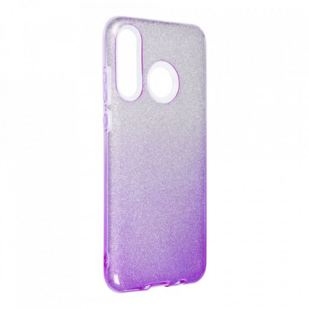 Силиконов гръб FORCELL Shining - Huawei P30 Lite сребрист / лилав