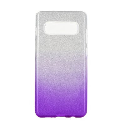 Силиконов гръб FORCELL Shining - Samsung Galaxy S20+ / S20+ 5G сребрист / лилав
