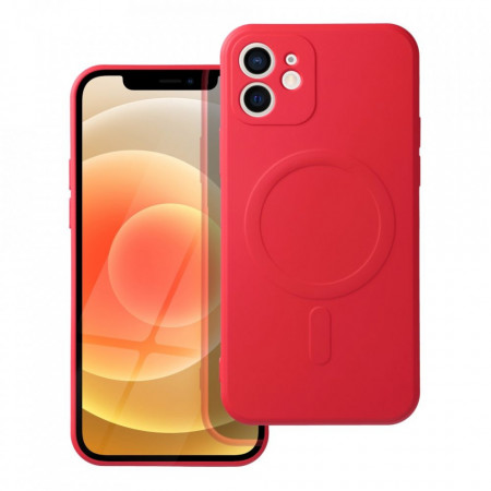 Силиконов гръб Silicone Mag Cover - iPhone 12 mini червен