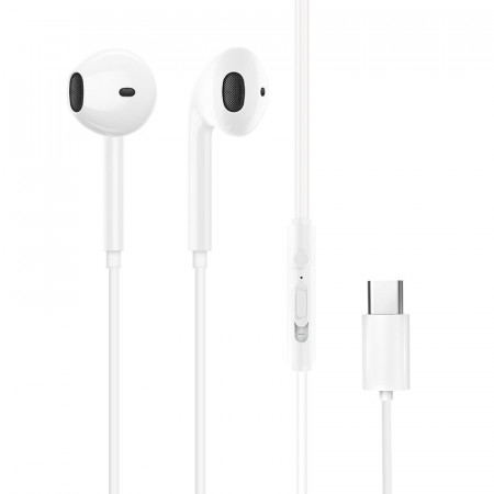 Слушалки с кабел DUDAO X3C USB Type C бели