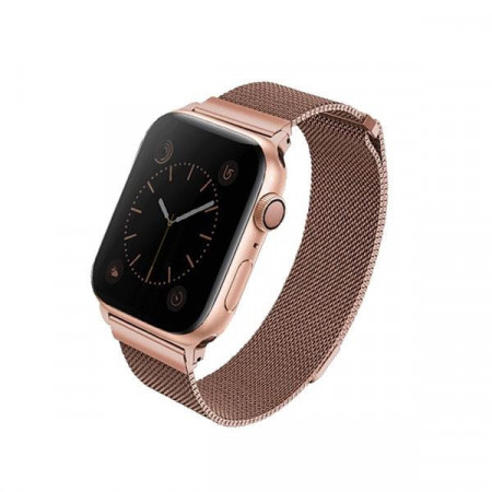 Стоманена каишка за часовник UNIQ Dante - Apple Watch 41mm Series 7 / 40mm SE / 40mm Series 6 / 40mm Series 5 / 40mm Series 4 розово злато