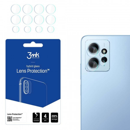 2 бр. гъвкав протектор за камера 3mk Lens Protection - Xiaomi Redmi 12 / Note 12R / Poco M6 Pro
