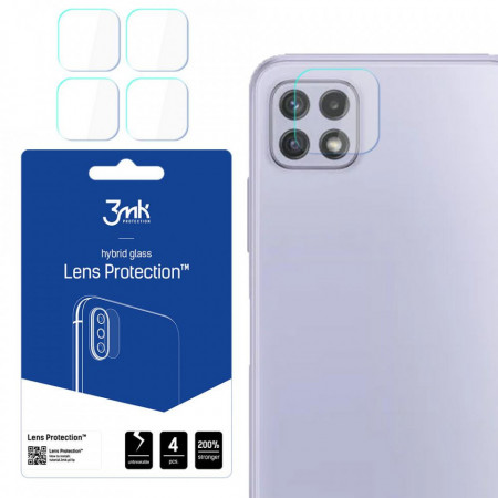 4 бр. гъвкав протектор за камера 3mk Lens Protection - Samsung Galaxy A22 прозрачен