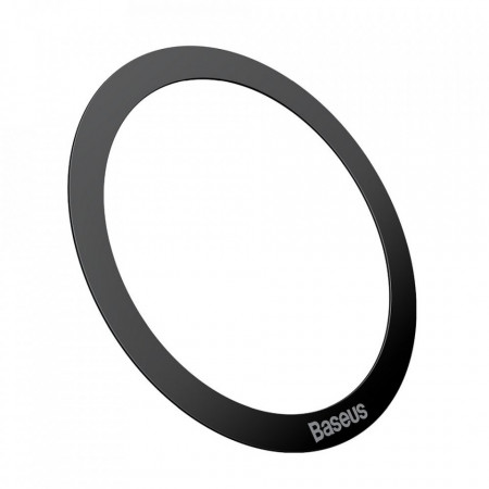 BASEUS universal round plate / magnetic metal ring compatible поддържа Magsafe черен (2 pcs / set)